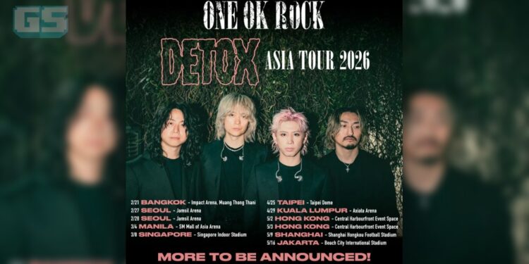 ONE OK ROCK Umumkan DETOX ASIA TOUR 2026, Akan Singgah Di Malaysia Sekali