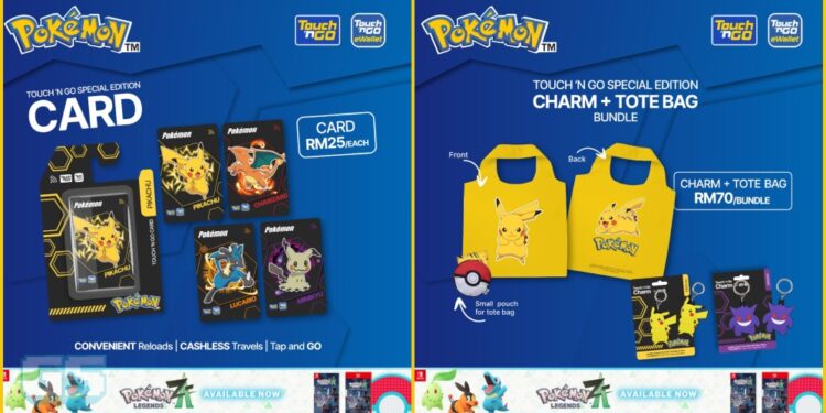 Touch ‘n Go Lancar 4 Kad NFC Edisi Khas Pokémon Terbaru & Beg Poké Ball Eksklusif!