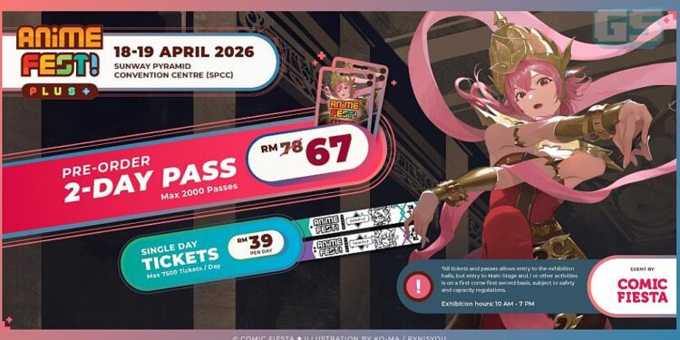 Anime Fest+ 2026 Di Sunway Pyramid – Tiket Kini Boleh Ditempah!