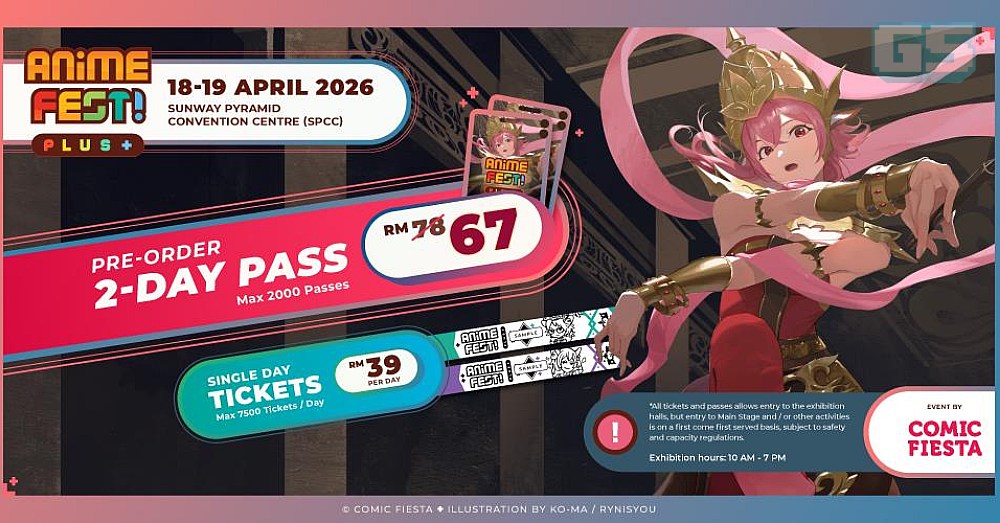 Anime Fest+ 2026 Di Sunway Pyramid – Tiket Kini Boleh Ditempah!