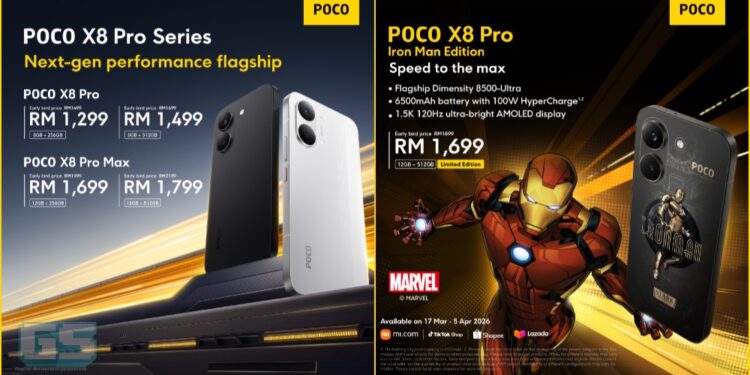 POCO X8 Pro Series Tiba Di Malaysia – Harga Promosi Bermula RM 1,299, Serta Edisi Iron Man!
