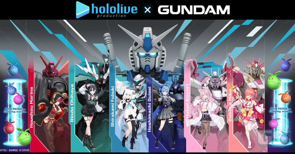 Gundam x hololive – Mobile Suit Bertema VTuber & Gunpla Edisi Terhad!