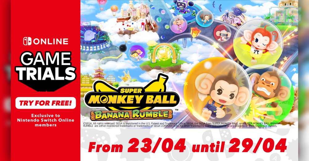 Jom Main Super Monkey Ball Banana Rumble Secara Percuma, Khas Untuk Ahli Nintendo Switch Online!