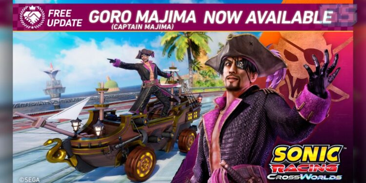 Goro Majima ‘Belayar’ Ke Sonic Racing: CrossWorlds Dalam Update Percuma!