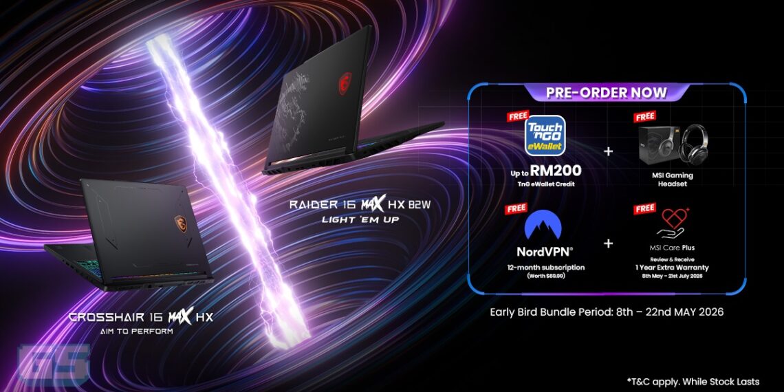 MSI Malaysia Umum Barisan Baru Laptop Gaming Raider & Crosshair – Semuanya Datang Dengan RTX 50!