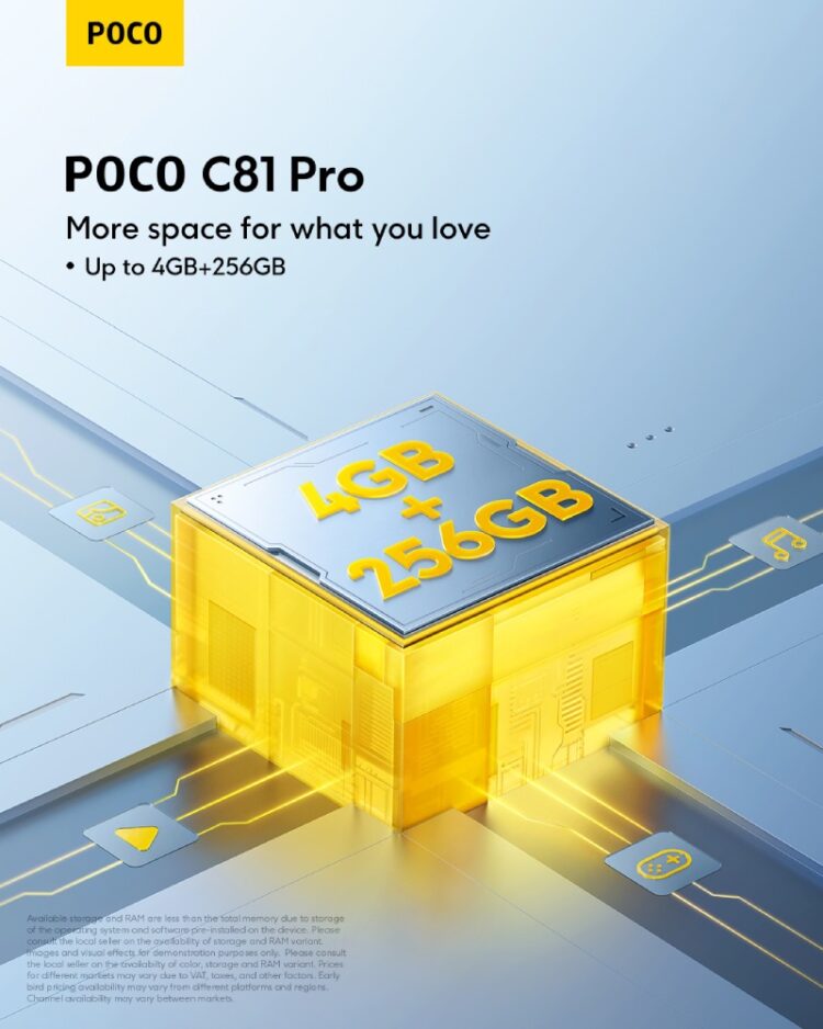 POCO Umum Smartphone Bajet C81 Pro & Tablet Pad C1 – Harga Promo Bermula RM389!