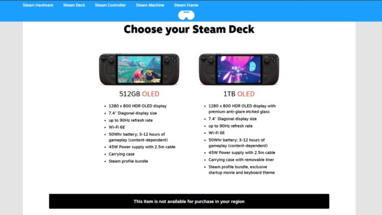 Harga Steam Deck OLED Melambung Tinggi, Valve Naikkan Harga Susulan Kekurangan Komponen